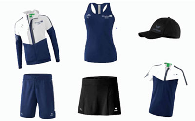 Neue Kollektion der Tennisabteilung