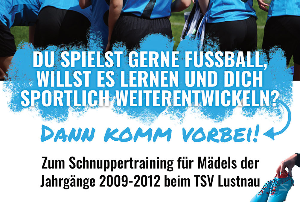 Schnuppertraining für Mädchen der Jahrgänge 2009 – 2012