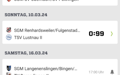 Sgm Renhardsweiler – TSV Lustnau II 0:1